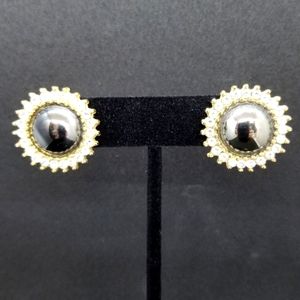 Simply Whispers crystal & hematite earrings